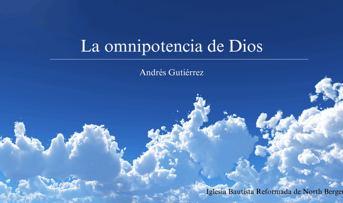 La omnipotencia de Dios