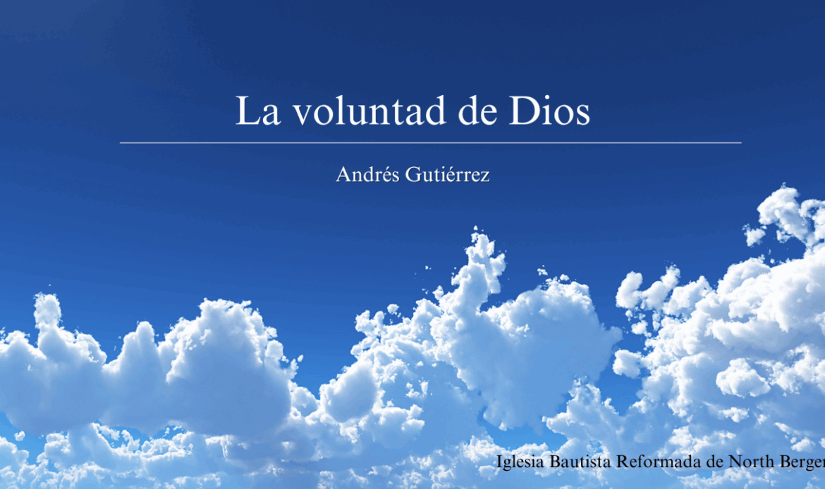 La voluntad de Dios